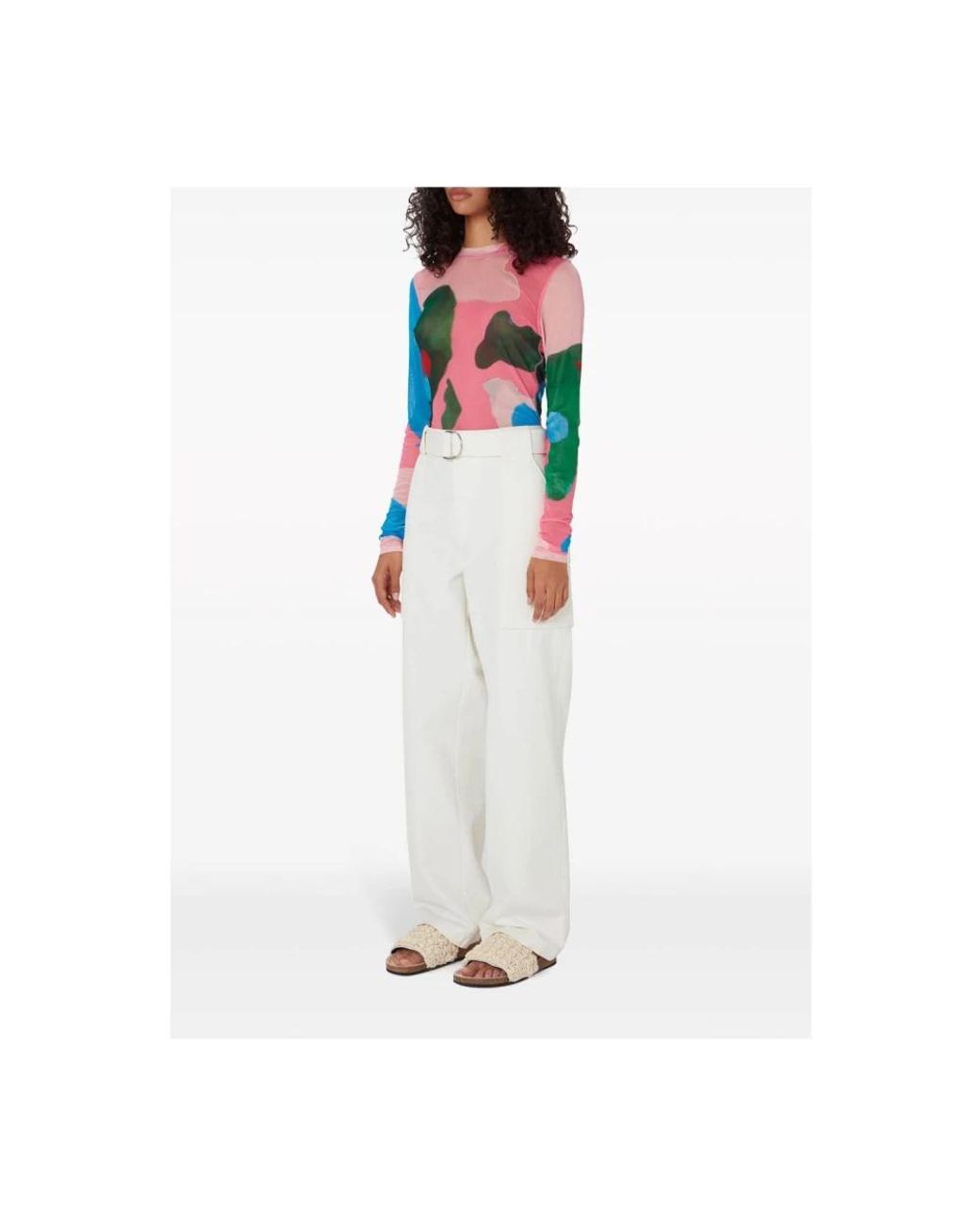 J.W. Anderson White Straight Trousers