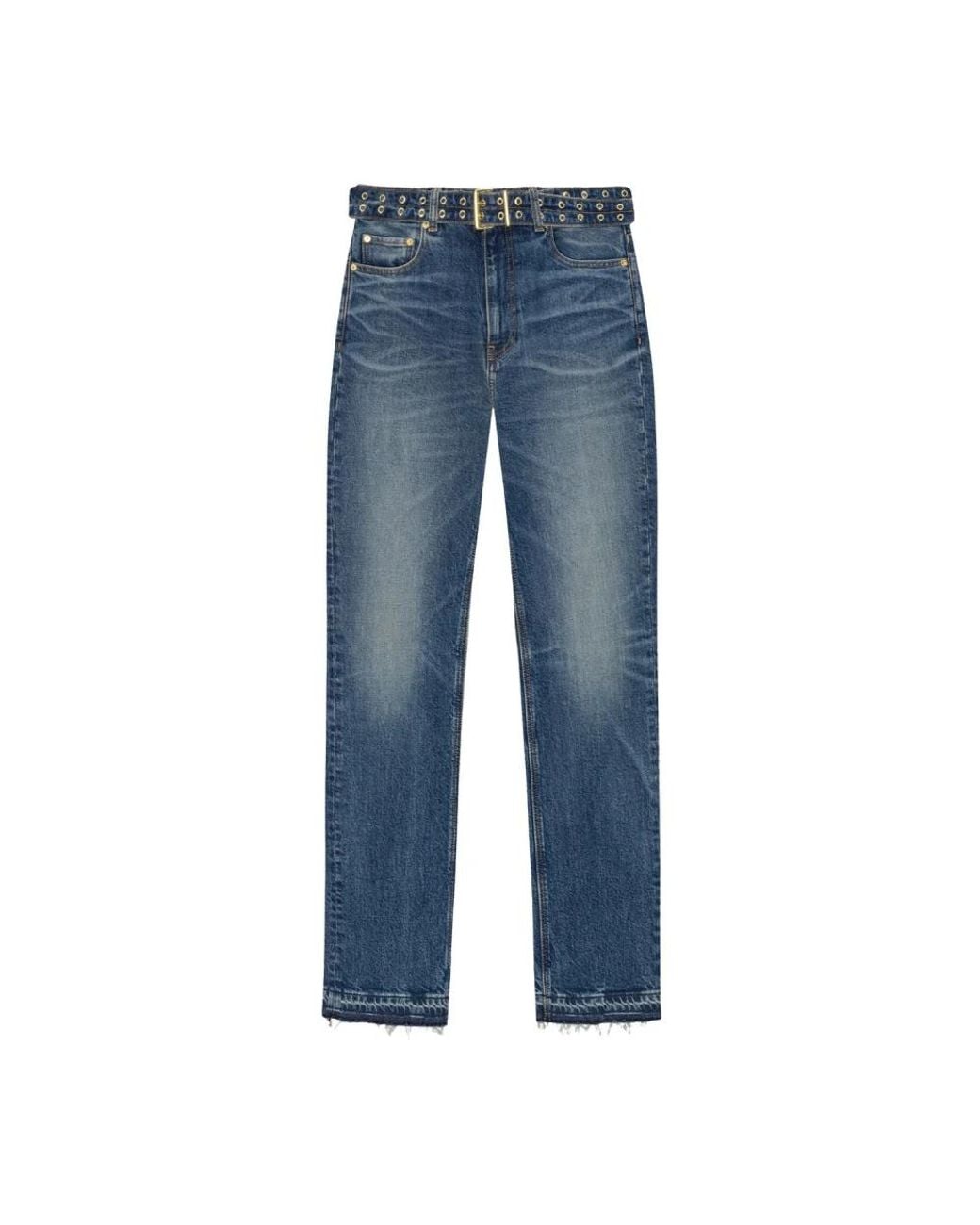 Ganni Blue Straight Fit Jeans