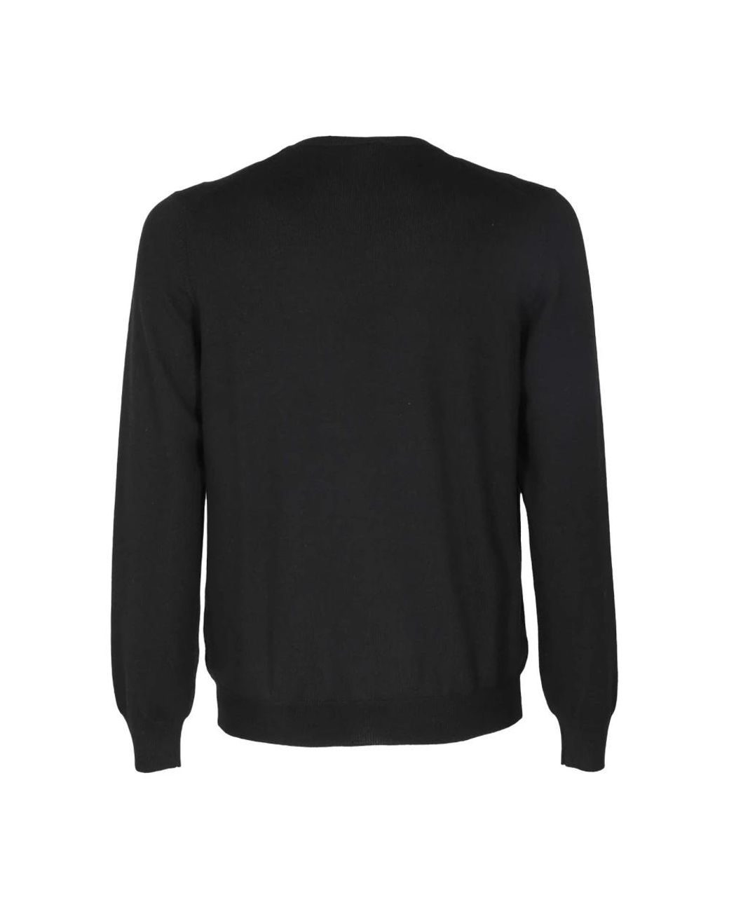 Fay Black Round-Neck Knitwear for men