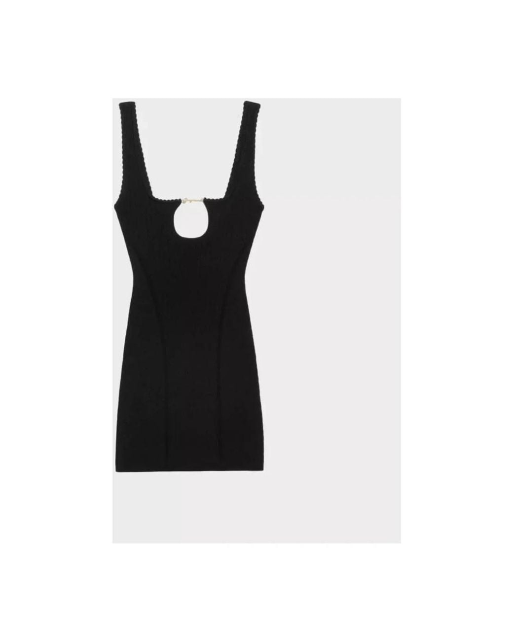 Jacquemus Black Knitted Dresses