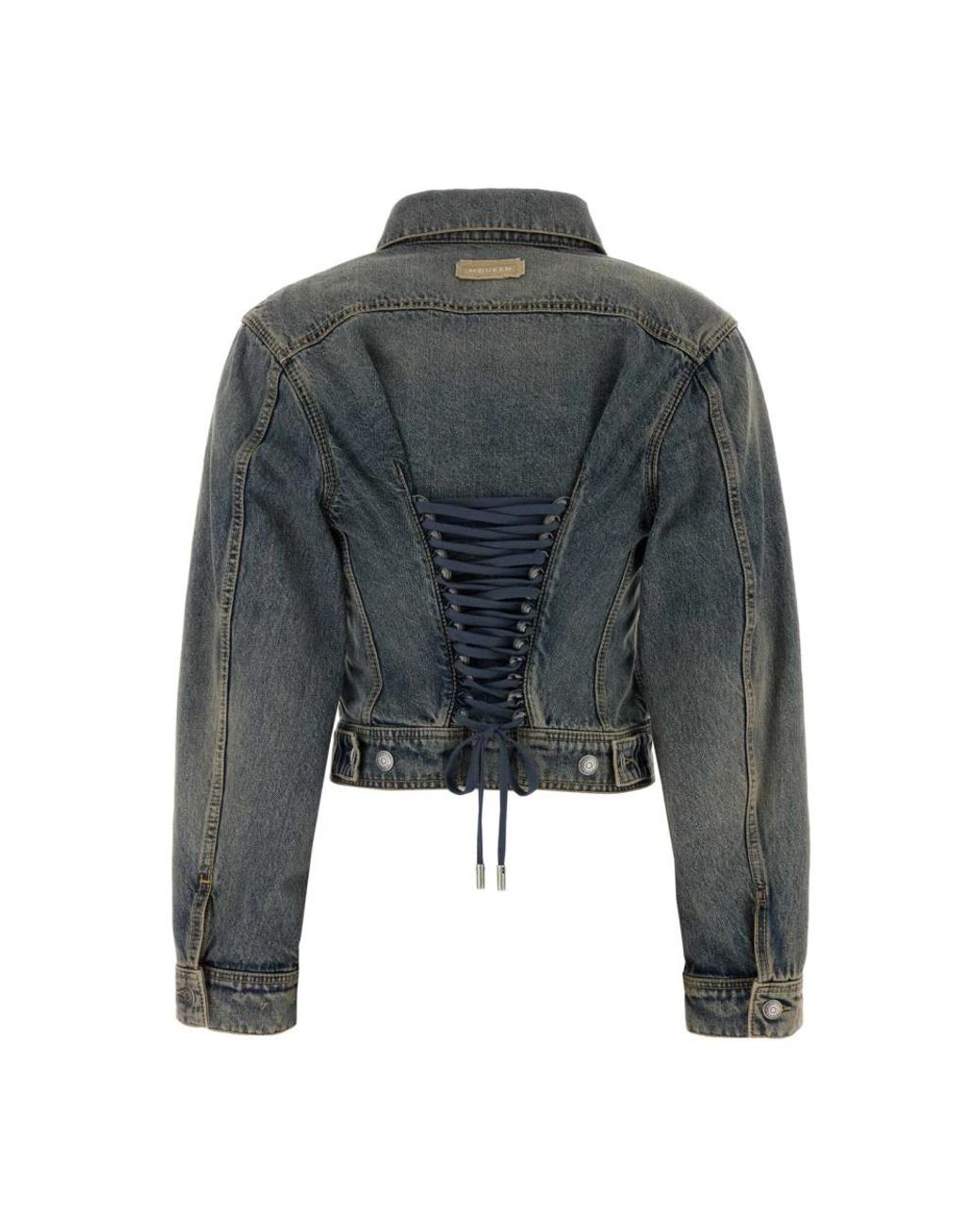 McQueen Gray Denim Jackets