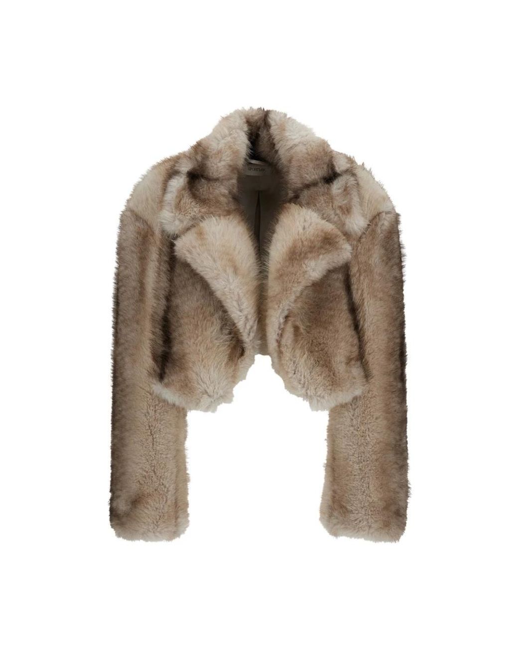 Sportmax Natural Faux Fur & Shearling Jackets