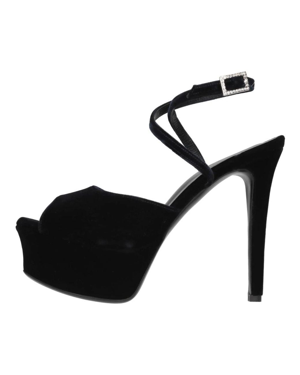 Gedebe Black High Heel Sandals