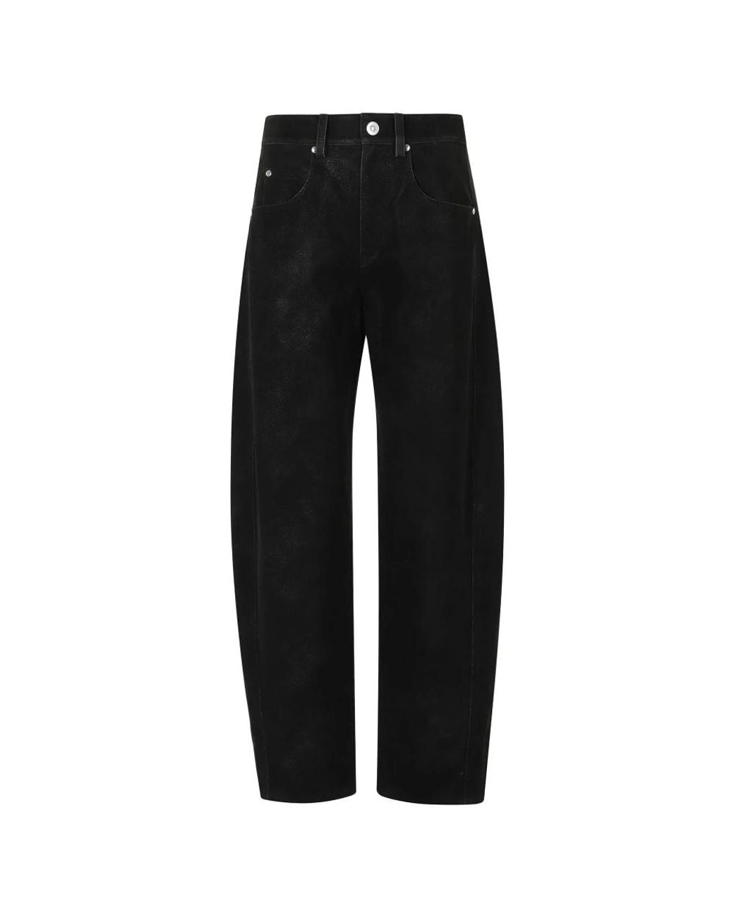 Isabel Marant Black Leather Trousers