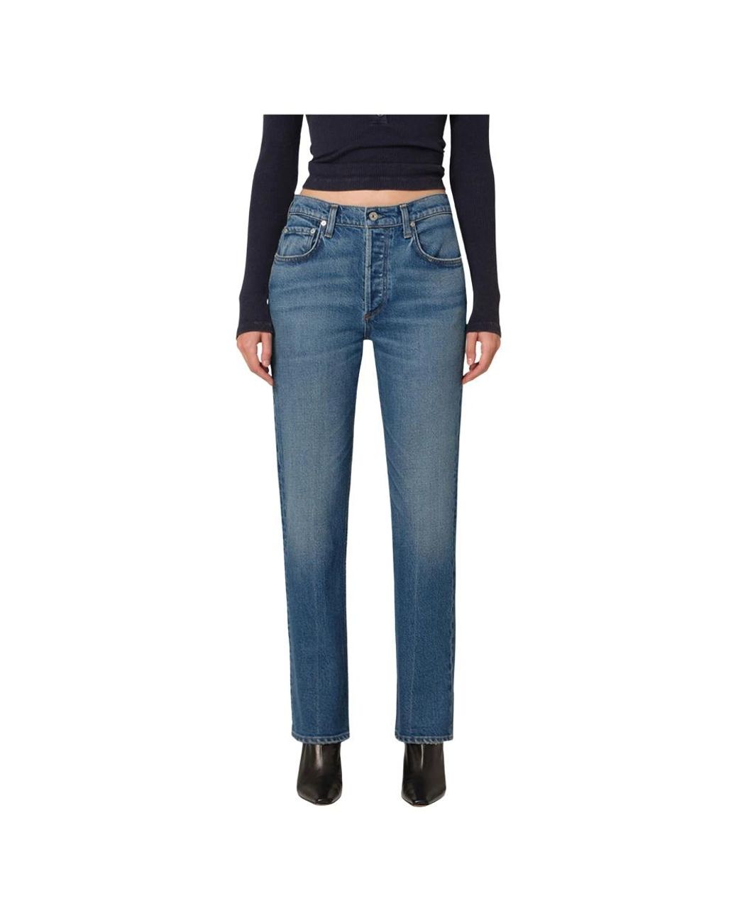 Citizens of Humanity Blue Straight Fit Jeans