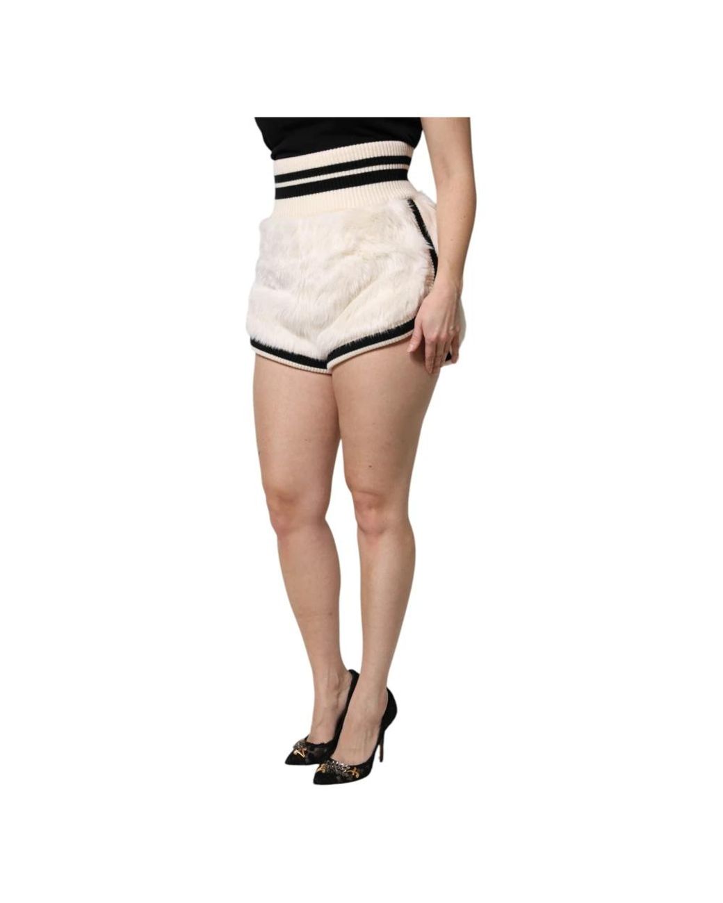 Dolce & Gabbana White Short Shorts