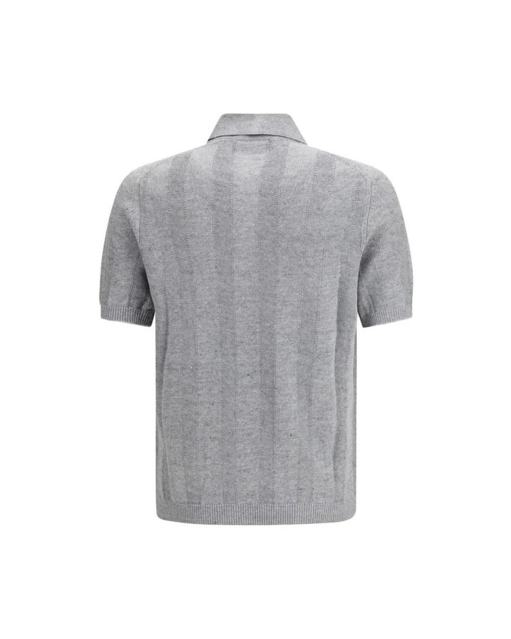 Polo Shirts Brunello Cucinelli pour homme en coloris Gray