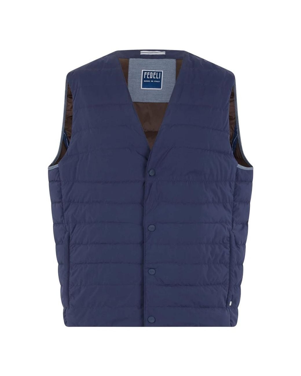 Fedeli Blue Waistcoats for men