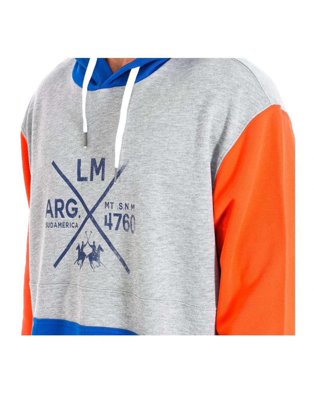 La Martina Blue Hoodies for men