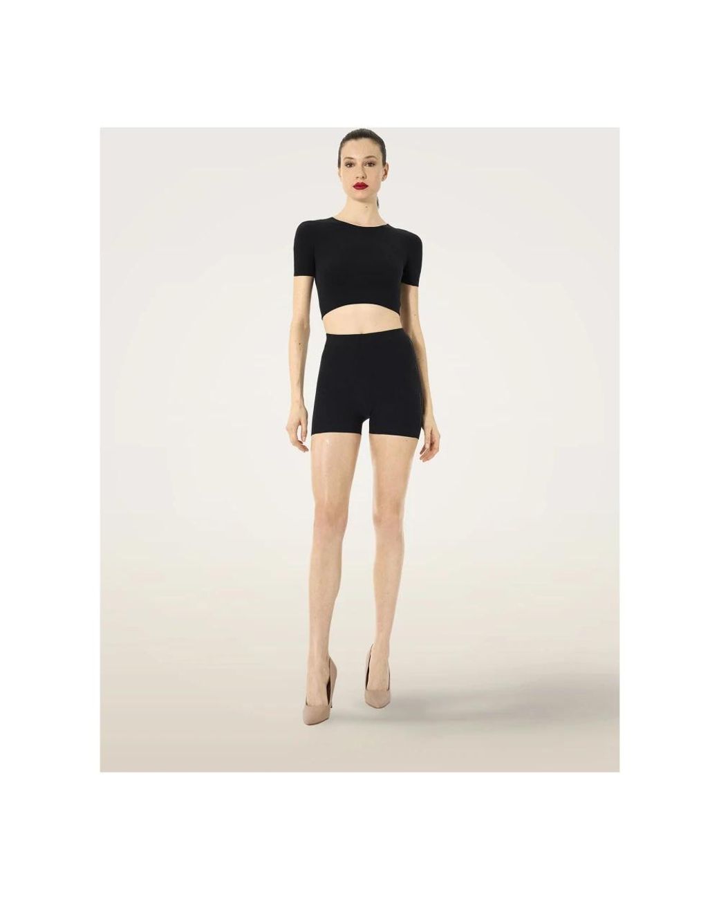 Wolford Black Short Shorts
