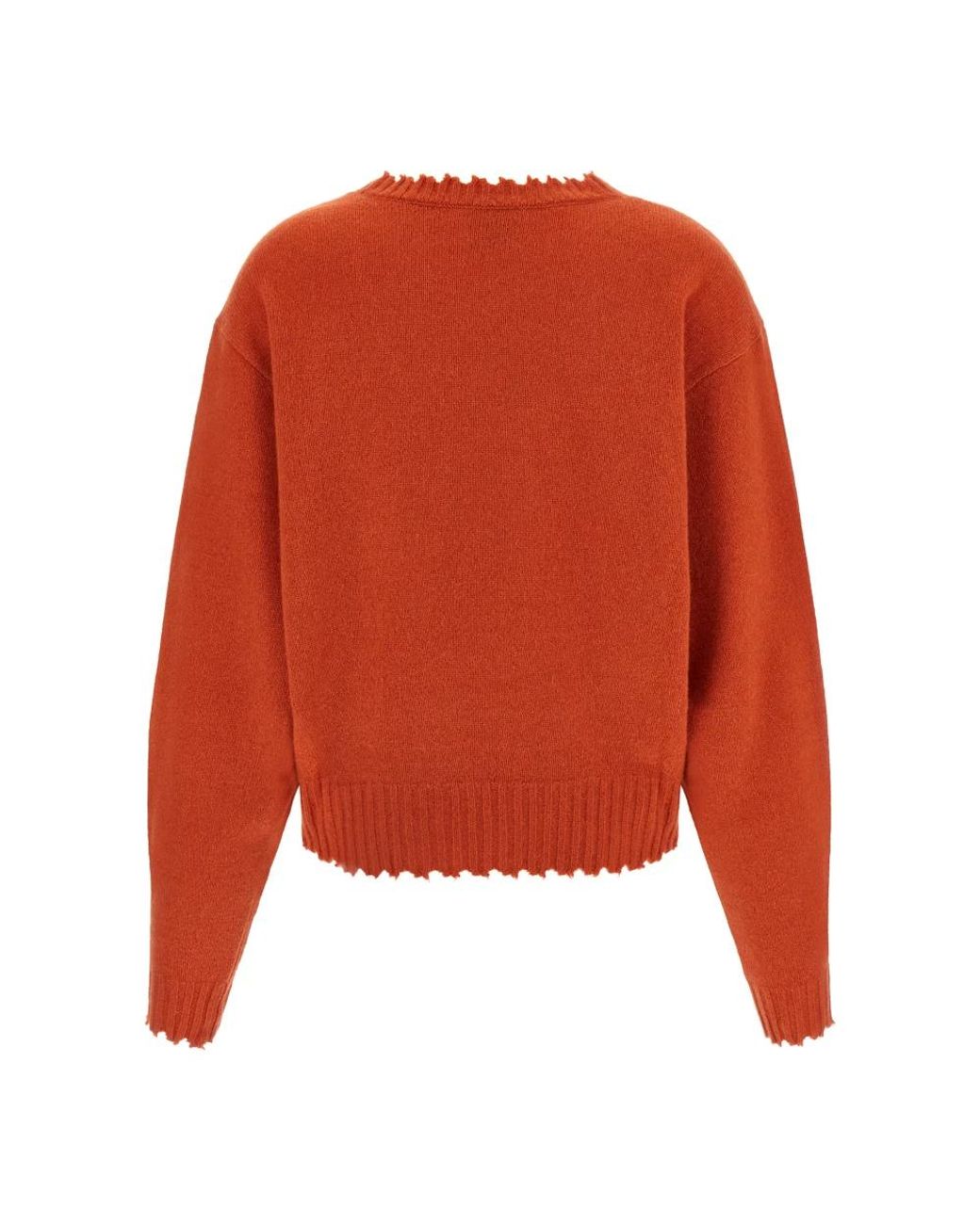 Nude Orange V-Neck Knitwear