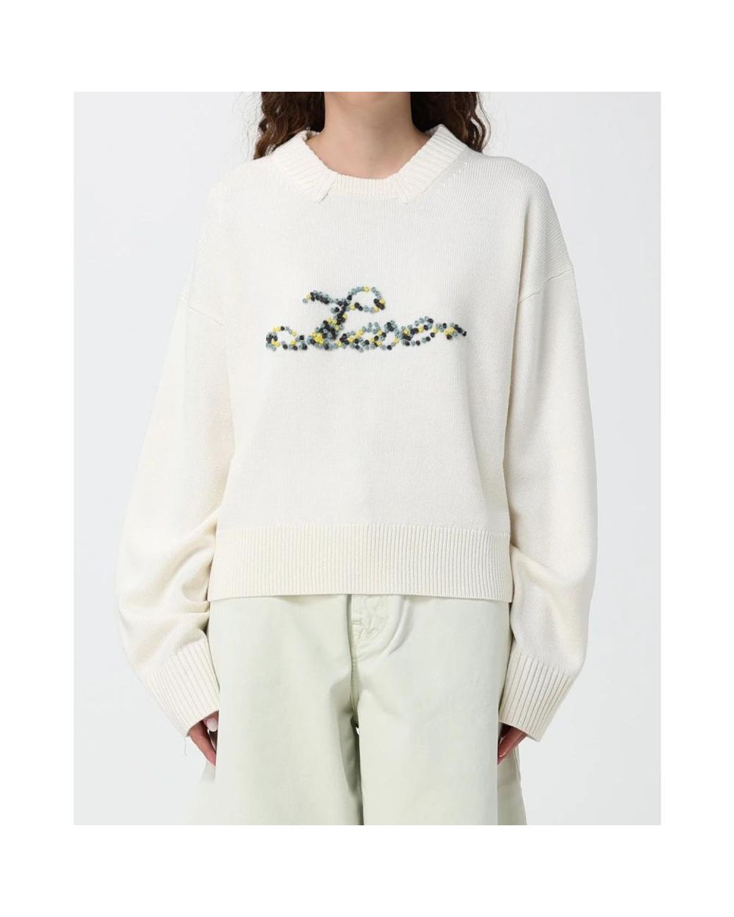 Paul Smith White Round-Neck Knitwear