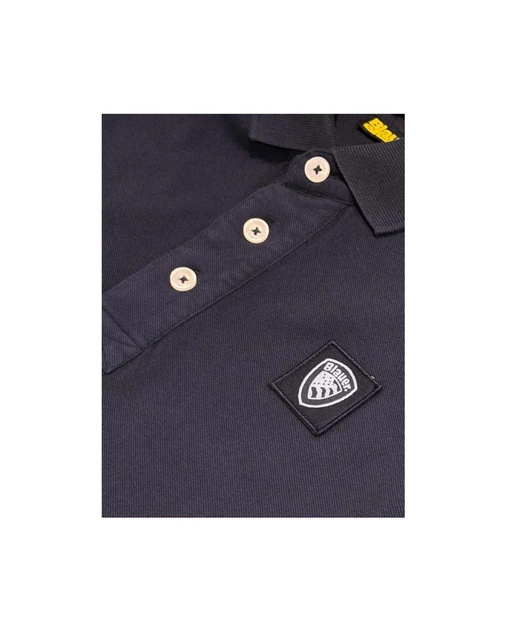 Polo Shirts Blauer de hombre de color Blue