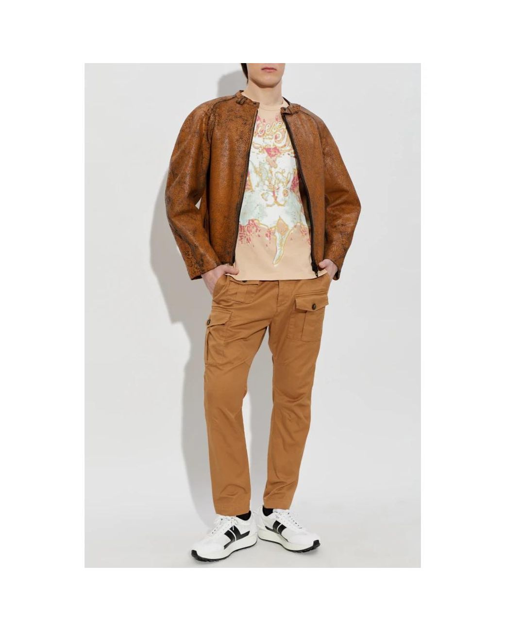 DSquared² Brown Slim-Fit Trousers for men