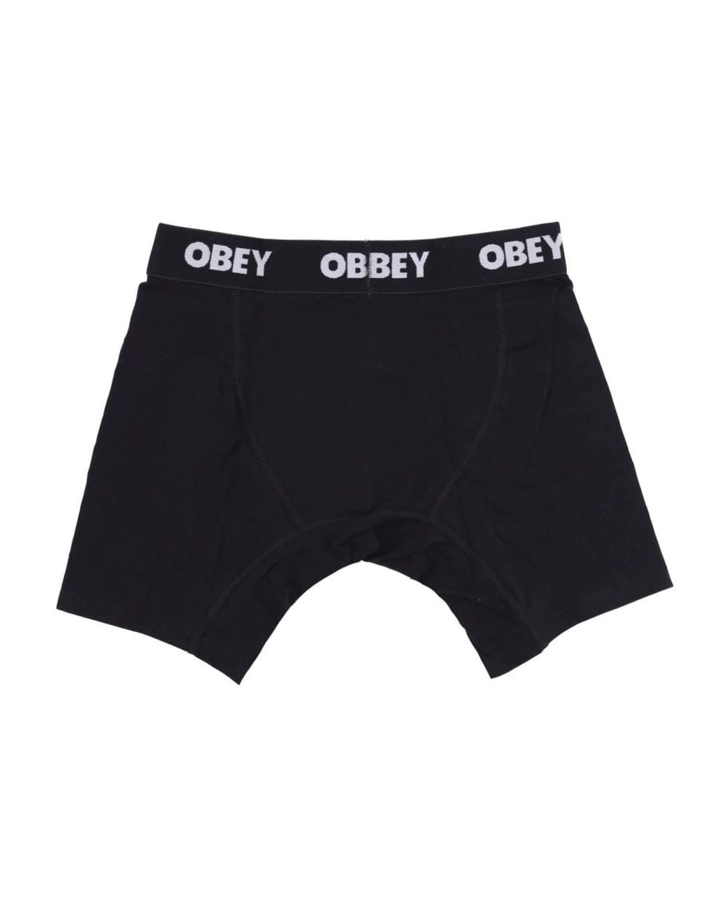 Obey Ondergoed ,Zwart ,Katoen Klassieke Boxers 2 Pack Zwart in het Blue voor heren