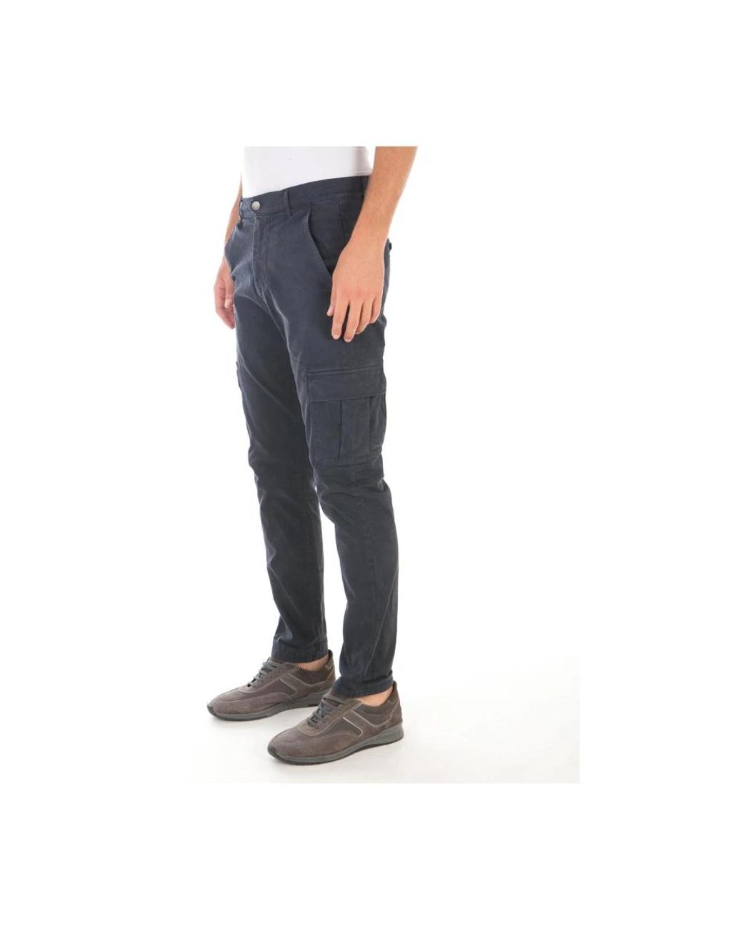 Daniele Alessandrini Blue Slim-Fit Trousers for men