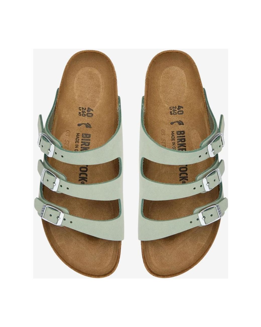 Birkenstock Green Sliders for men