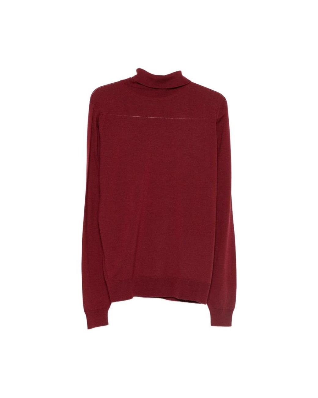 John Smedley Truien & Vesten ,Rood ,Rode Coltrui Trui Fijne Brei in het Red voor heren