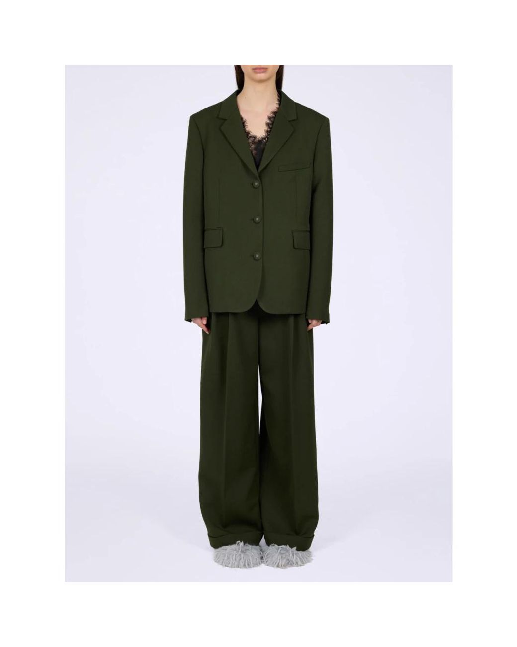 Ganni Green Blazers