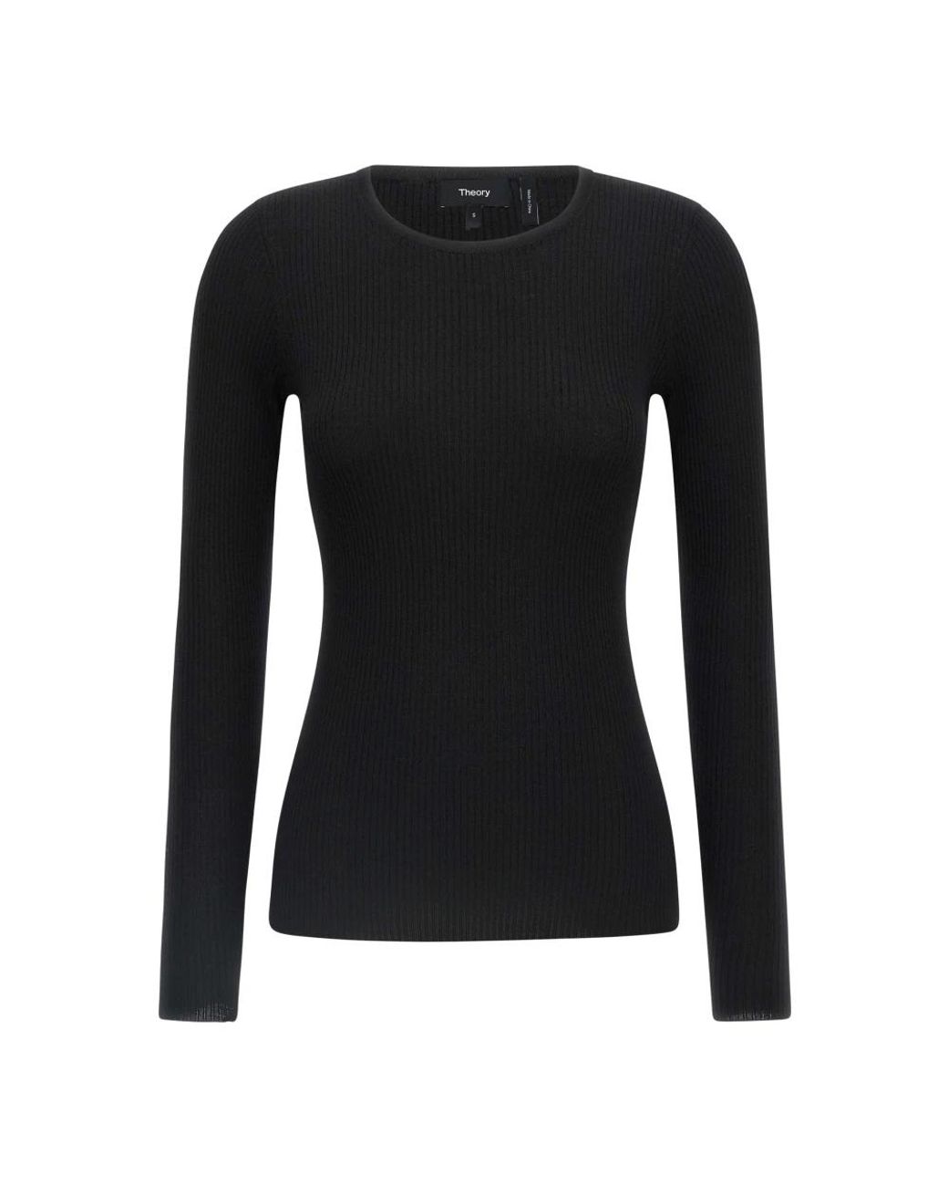Theory Black Round-Neck Knitwear