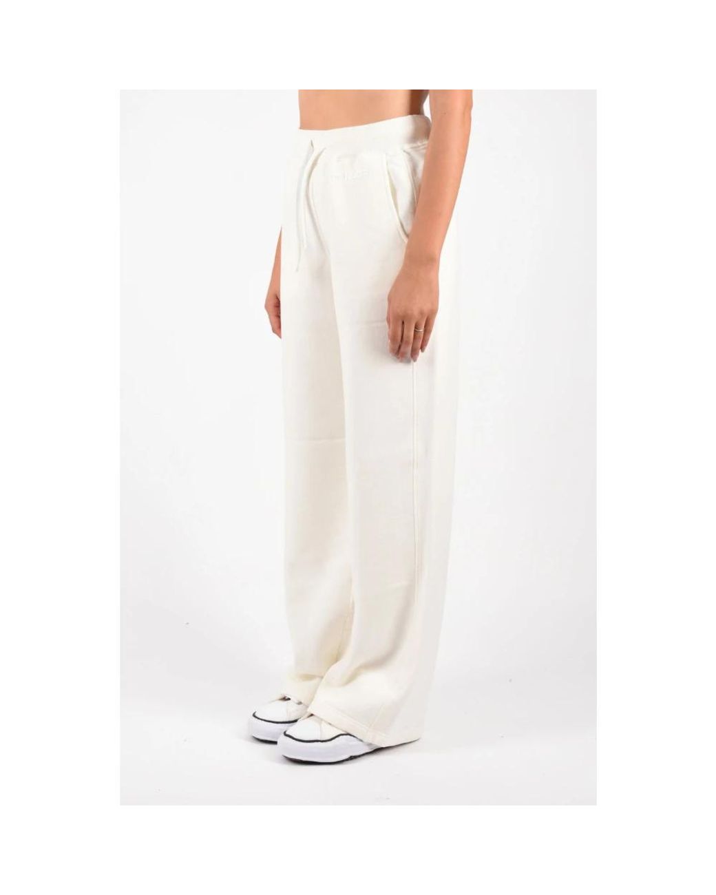 Dondup White Wide Trousers