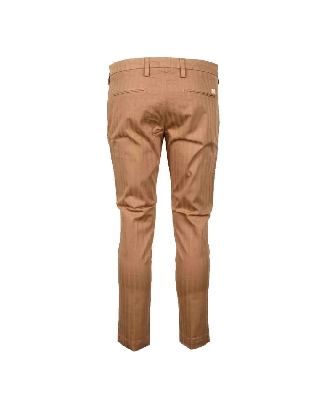 Entre Amis Brown Slim-Fit Trousers for men
