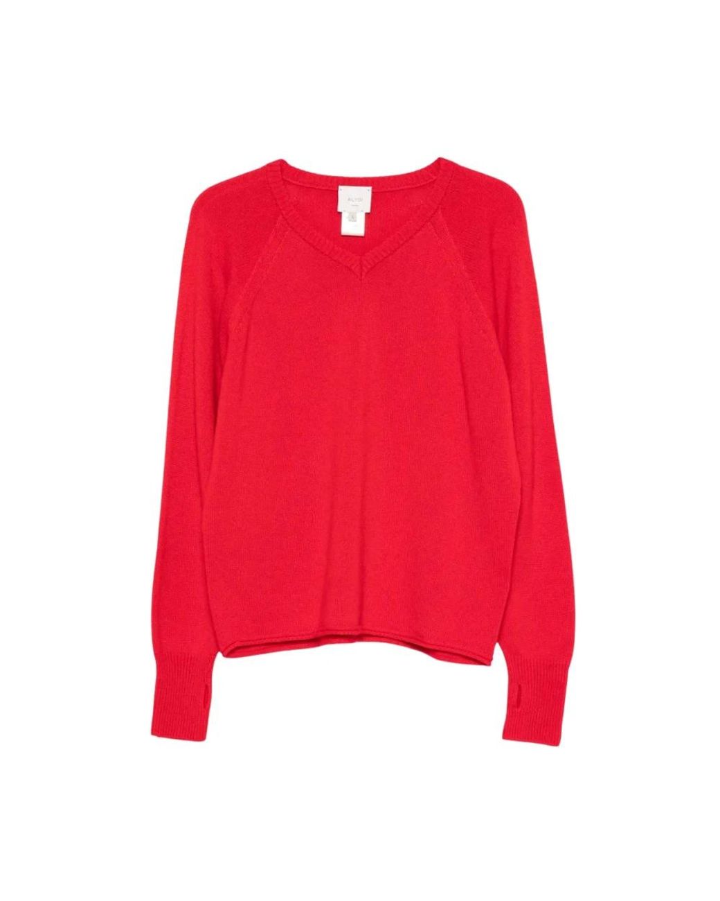 Alysi Red V-Neck Knitwear