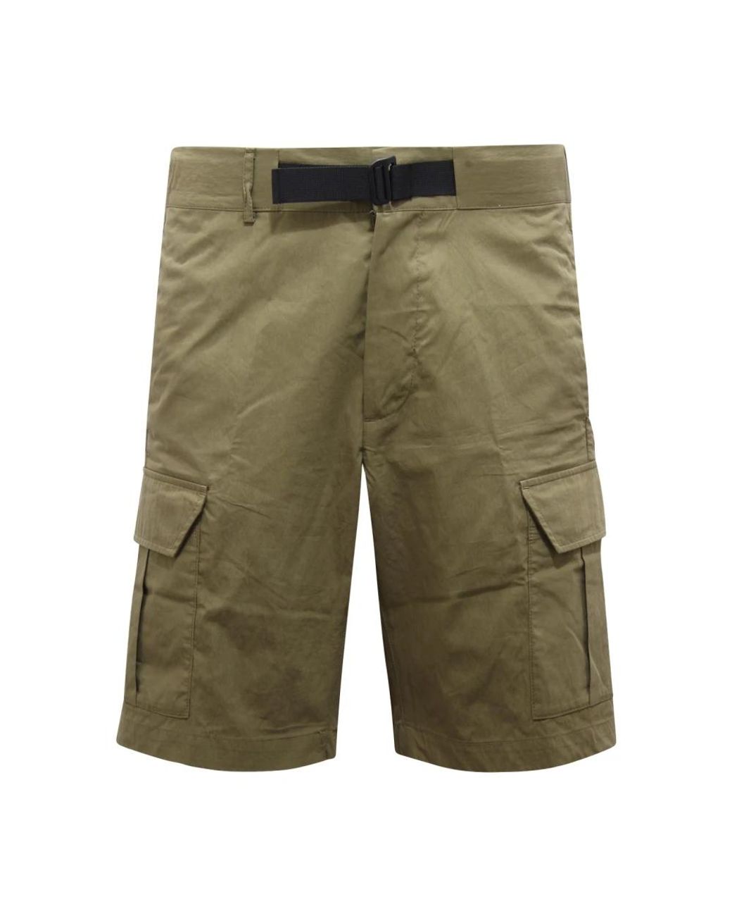 AFTER LABEL Korte Broeken ,Groen ,Bermuda Cargo Mosca Shorts in het Green voor heren