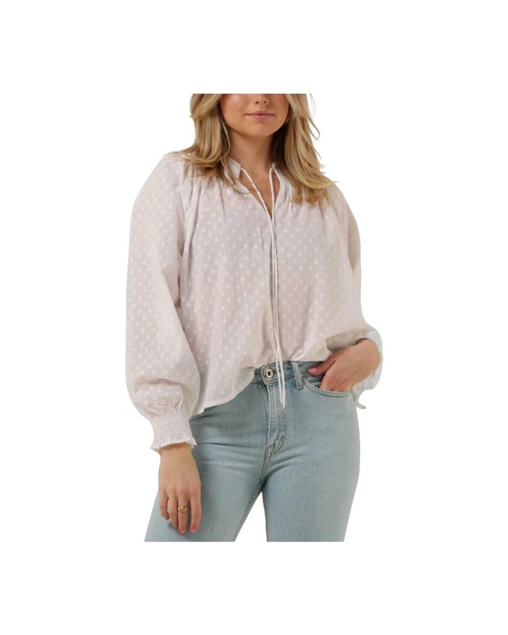 RUBY TUESDAY Overhemden ,Wit ,Witte Inoa Top Blouse in het Gray