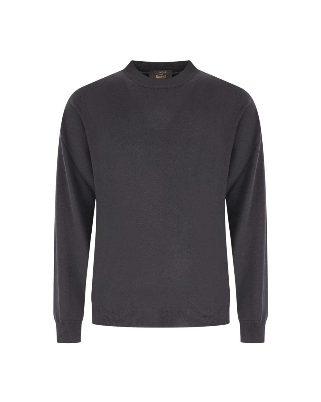 Zanone Blue Round-Neck Knitwear for men