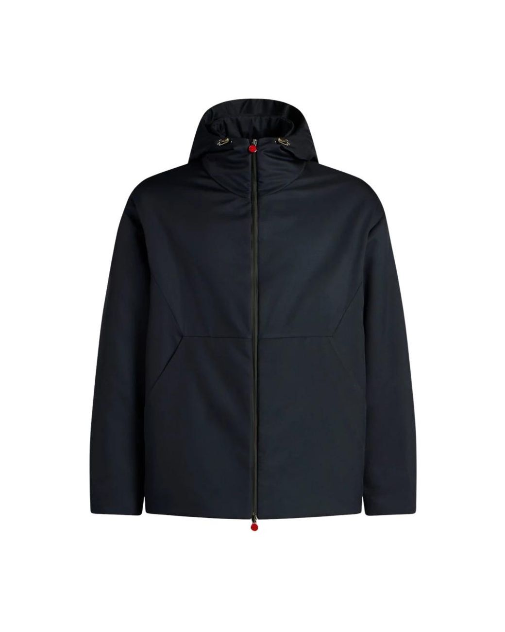 Kiton Jassen ,Blauw ,Hooded Technical Fabric Jacket in het Blue voor heren