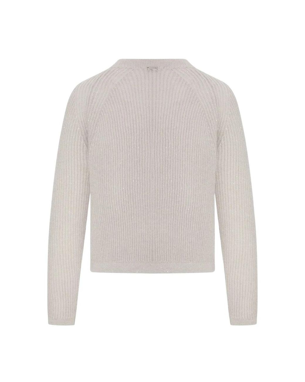 Herno Gray Round-Neck Knitwear