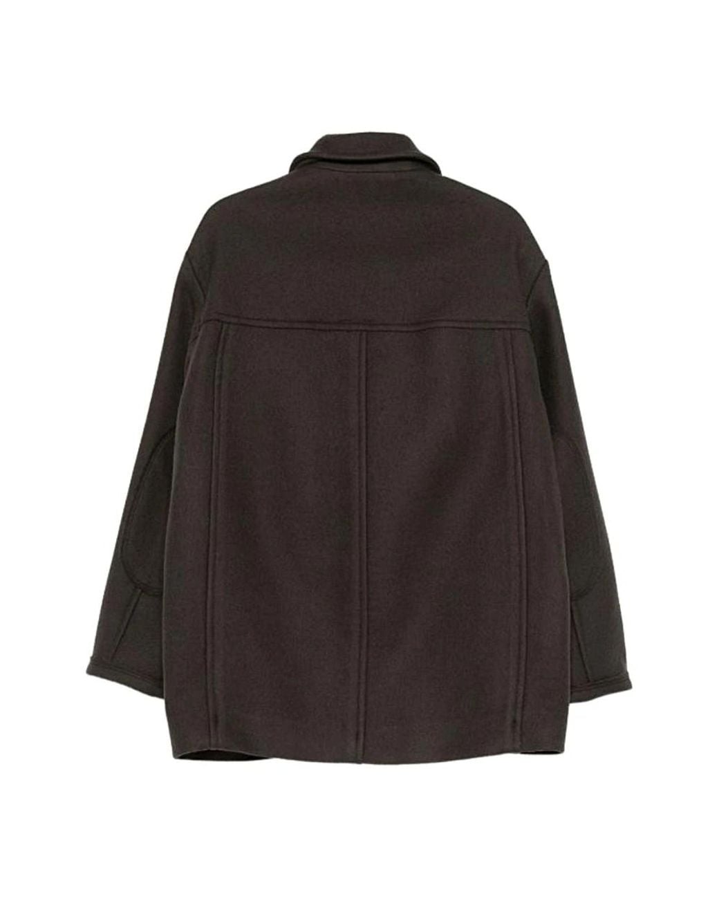 Single-Breasted Coats AMI de hombre de color Black