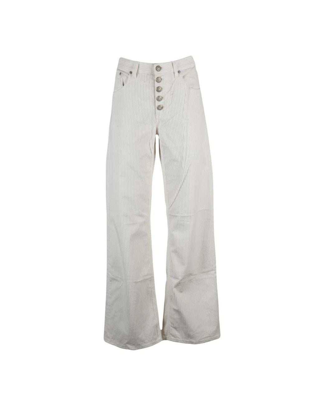 Dondup Gray Wide Trousers