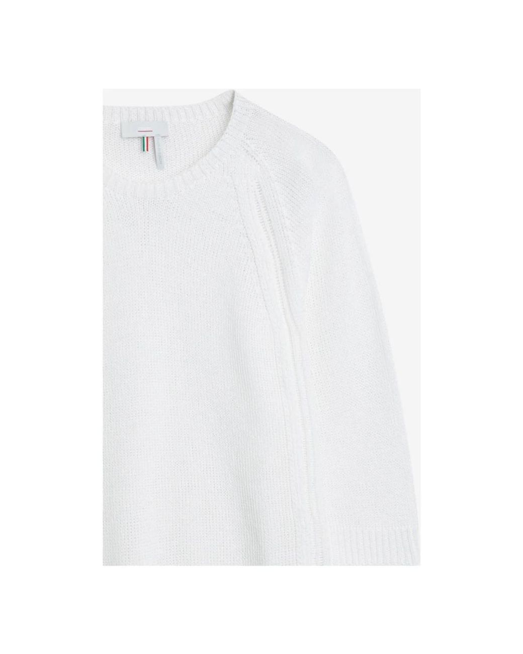Cinque White Round-Neck Knitwear for men