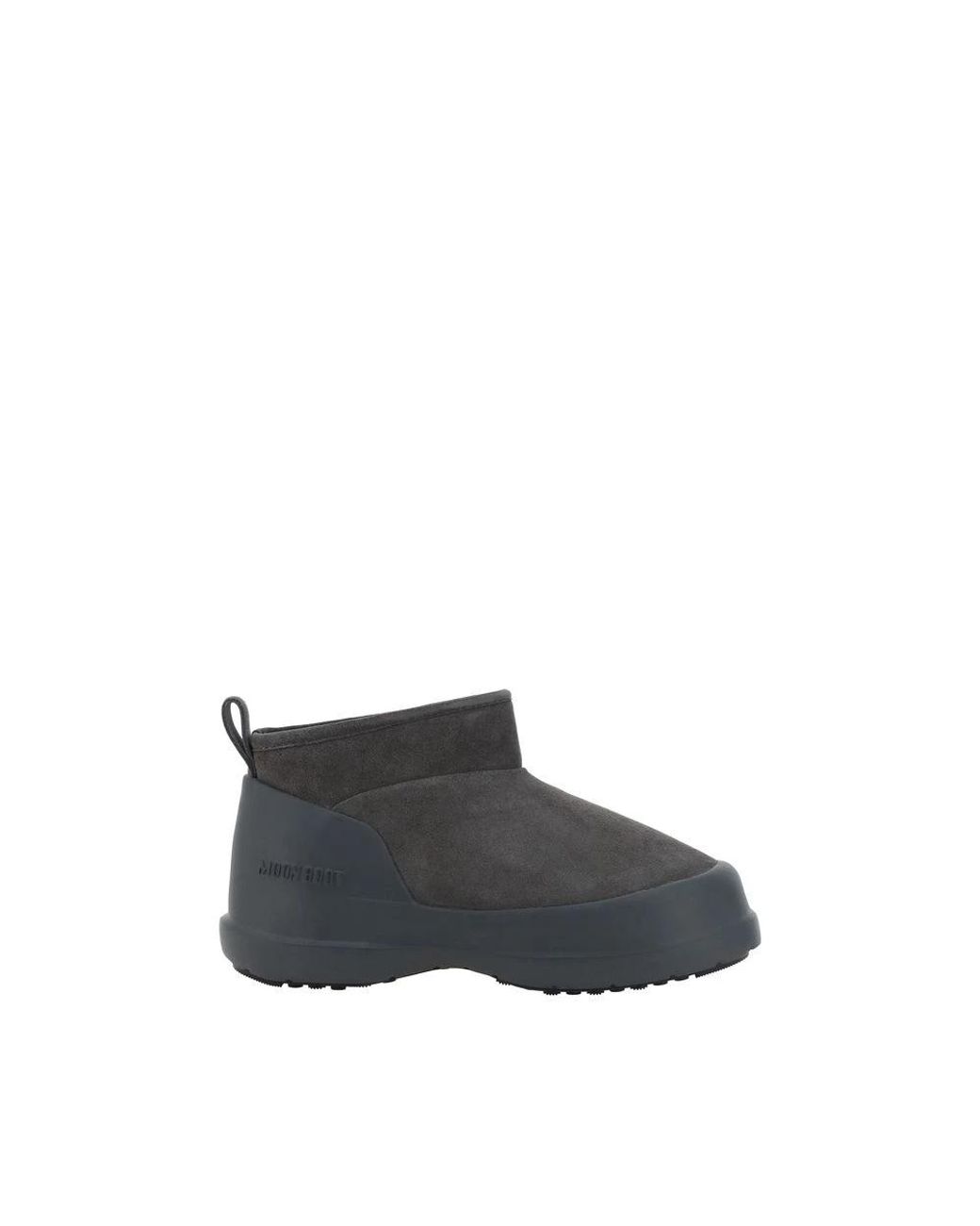 Moon Boot Schoenen ,Grijs ,Leer Luna Lage Leren Laarzen in het Gray