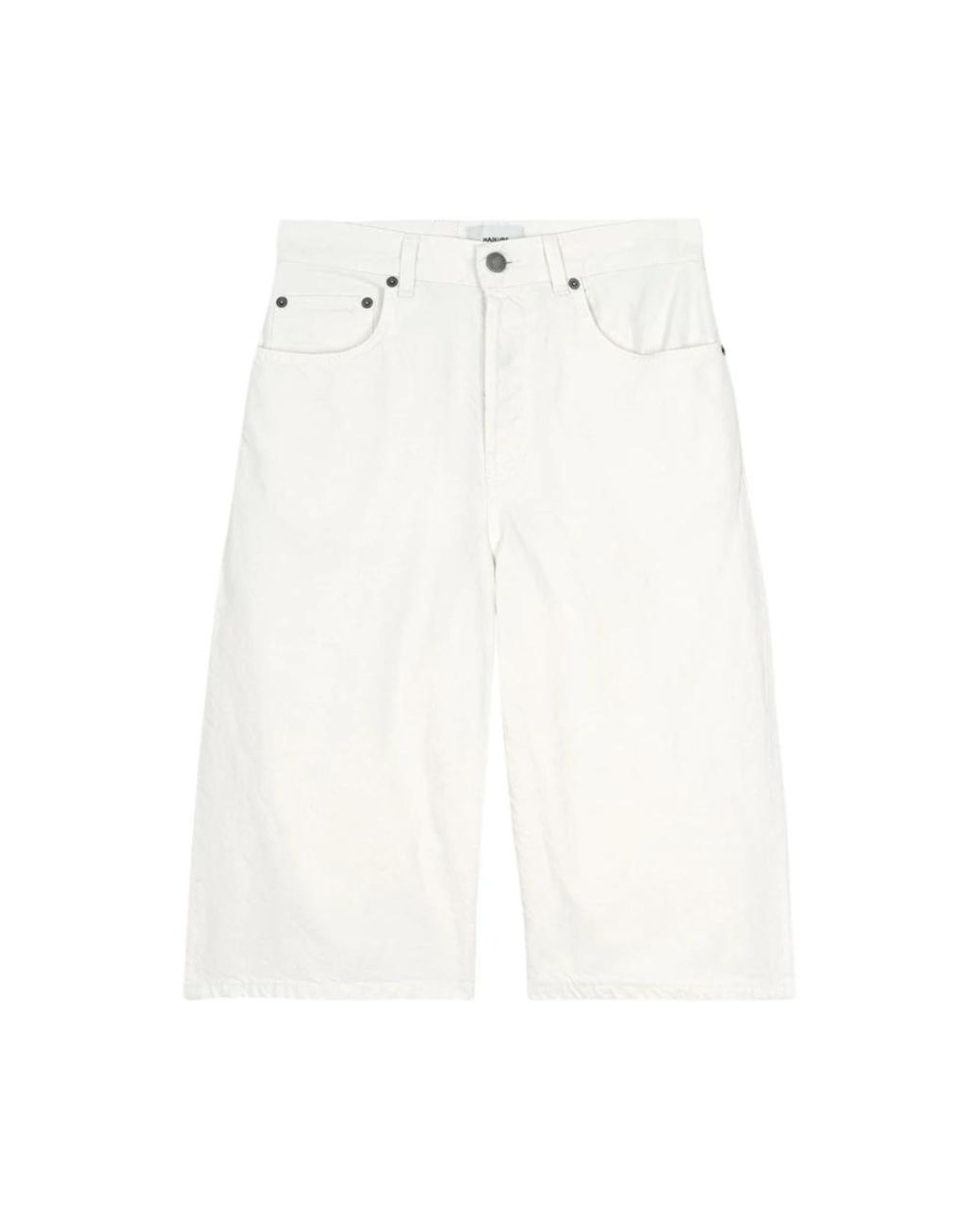 Haikure White Casual Shorts