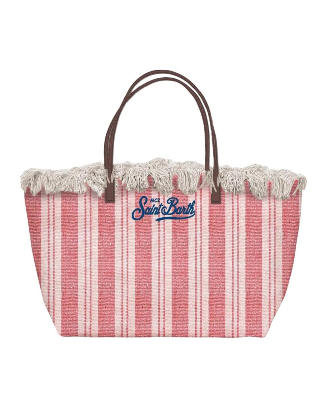 Mc2 Saint Barth Red Shopping Bags