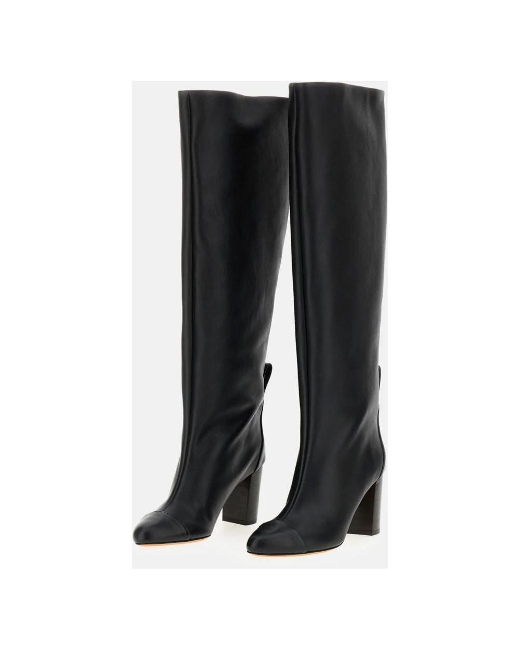 Odissi Black Heeled Boots