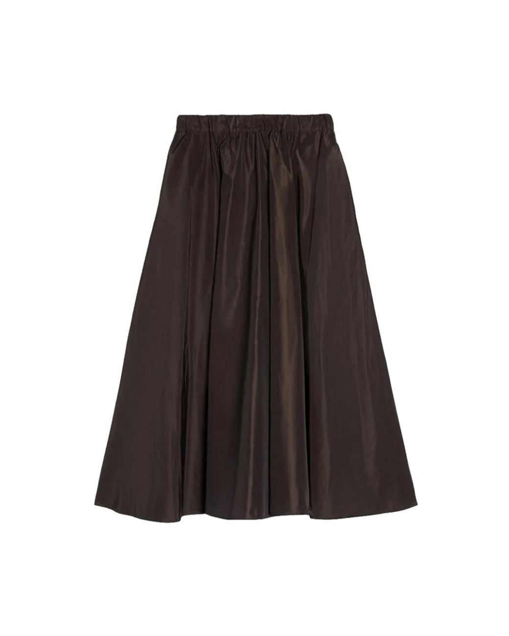 Aspesi Mia Taffeta Rok in het Brown