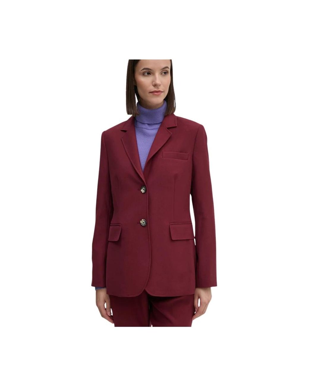 DKNY Geknoopte Blazer in het Red