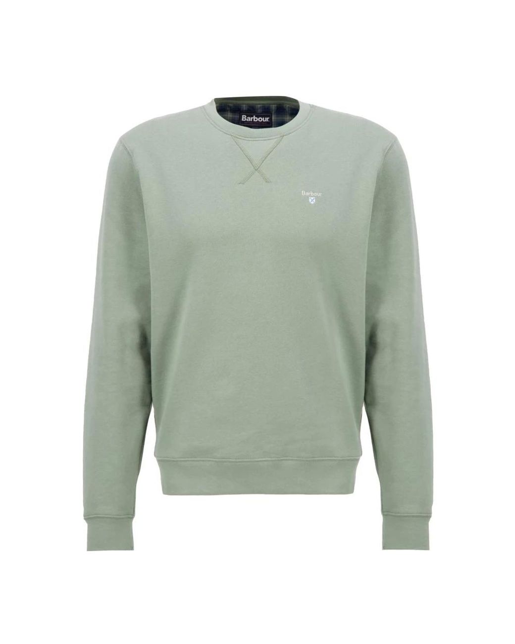 Barbour Hoodies & Sweatvesten ,Groen ,Katoen Ridsdale Crew-Neck Sweatshirt in het Green voor heren