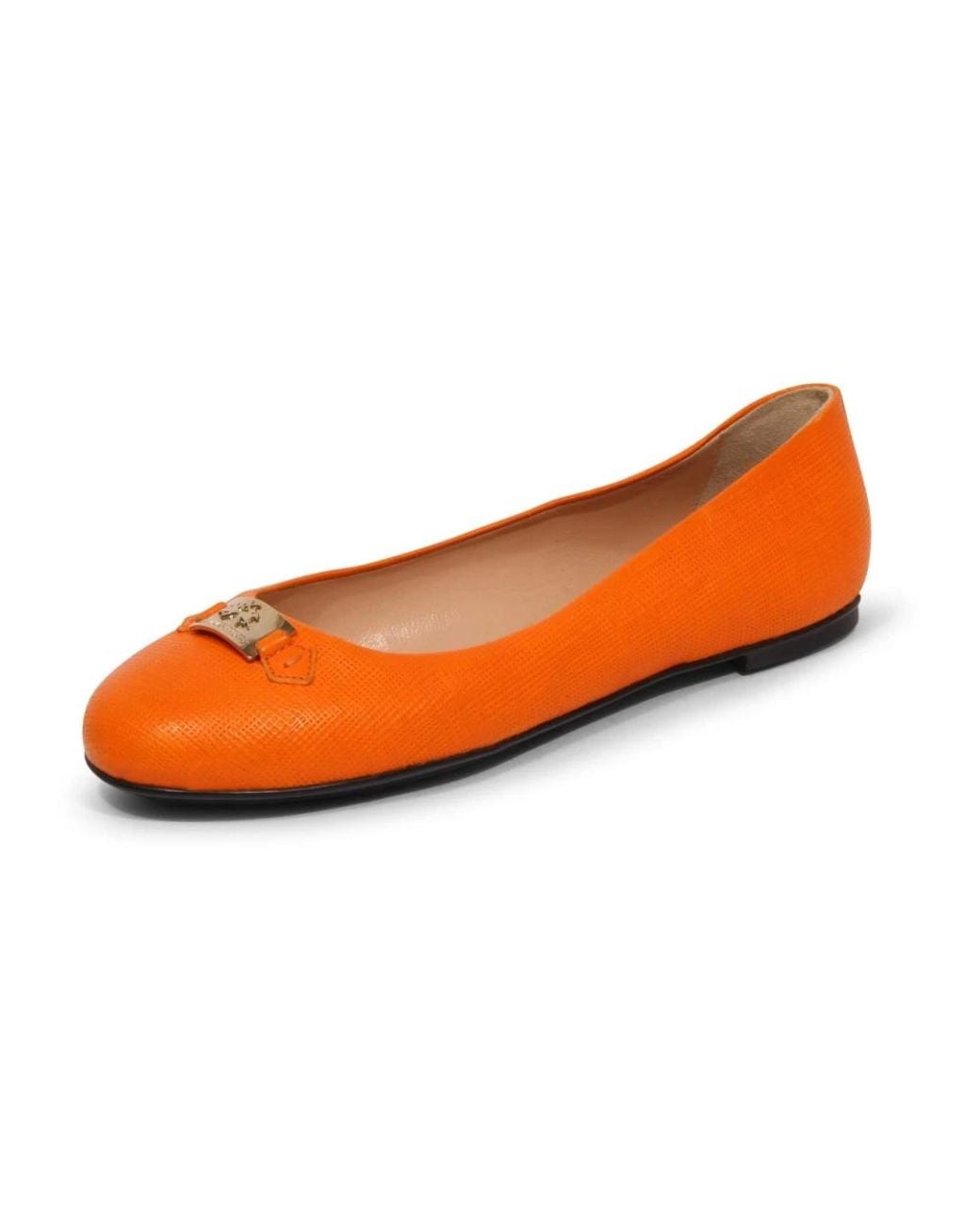 La Martina Orange Ballerina Shoes