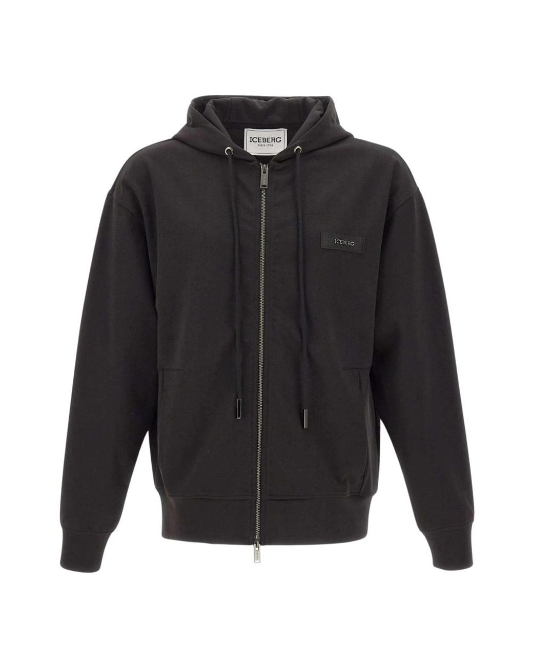 Iceberg Black Zip-Throughs for men