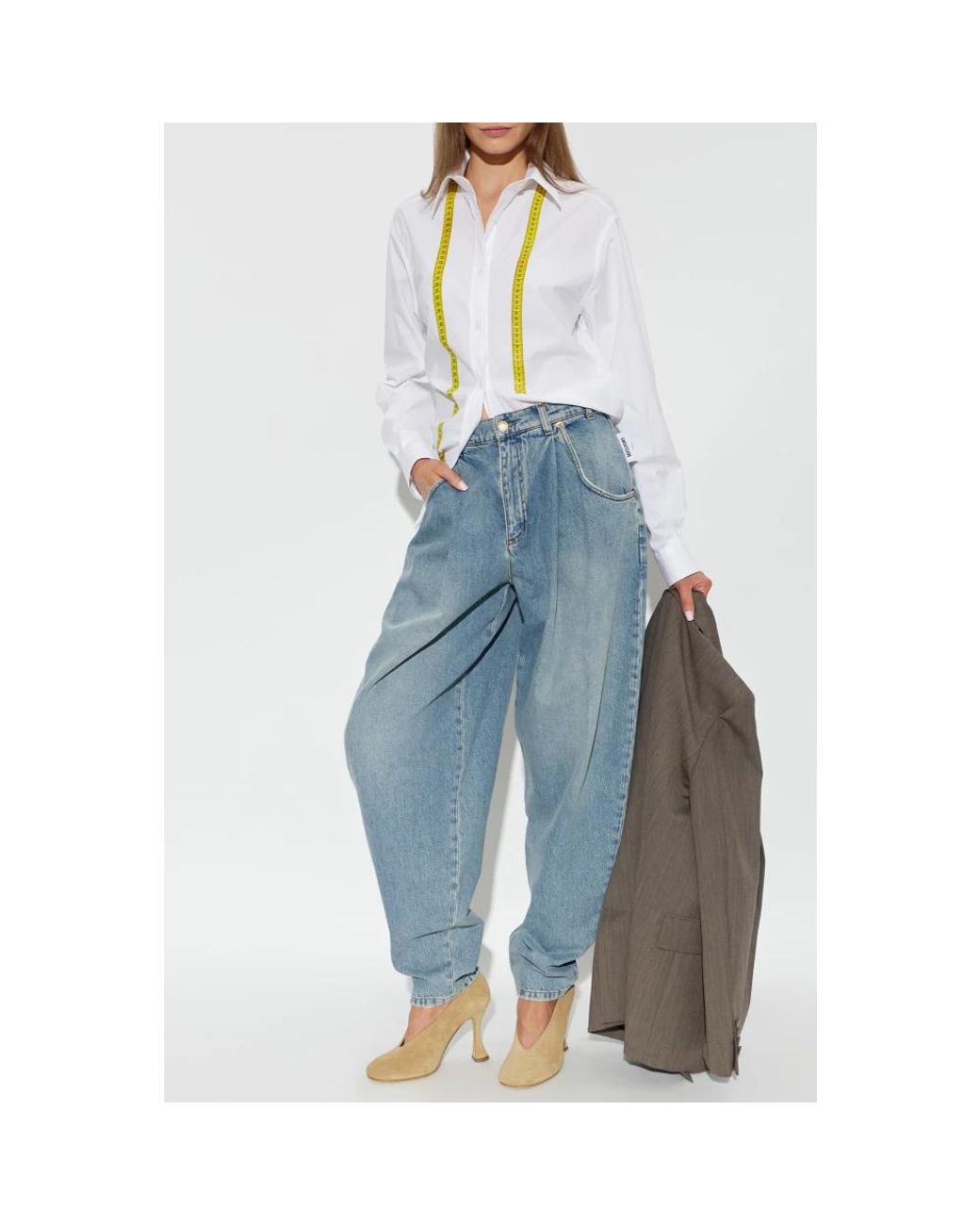 Moschino Blue Loose Fit Jeans