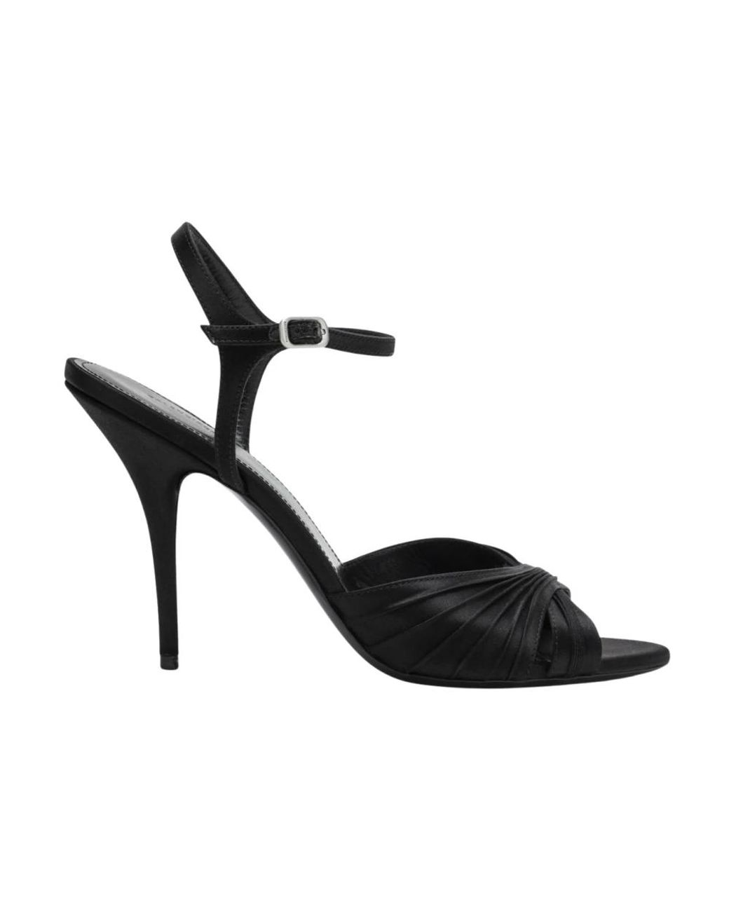 Balenciaga Black High Heel Sandals