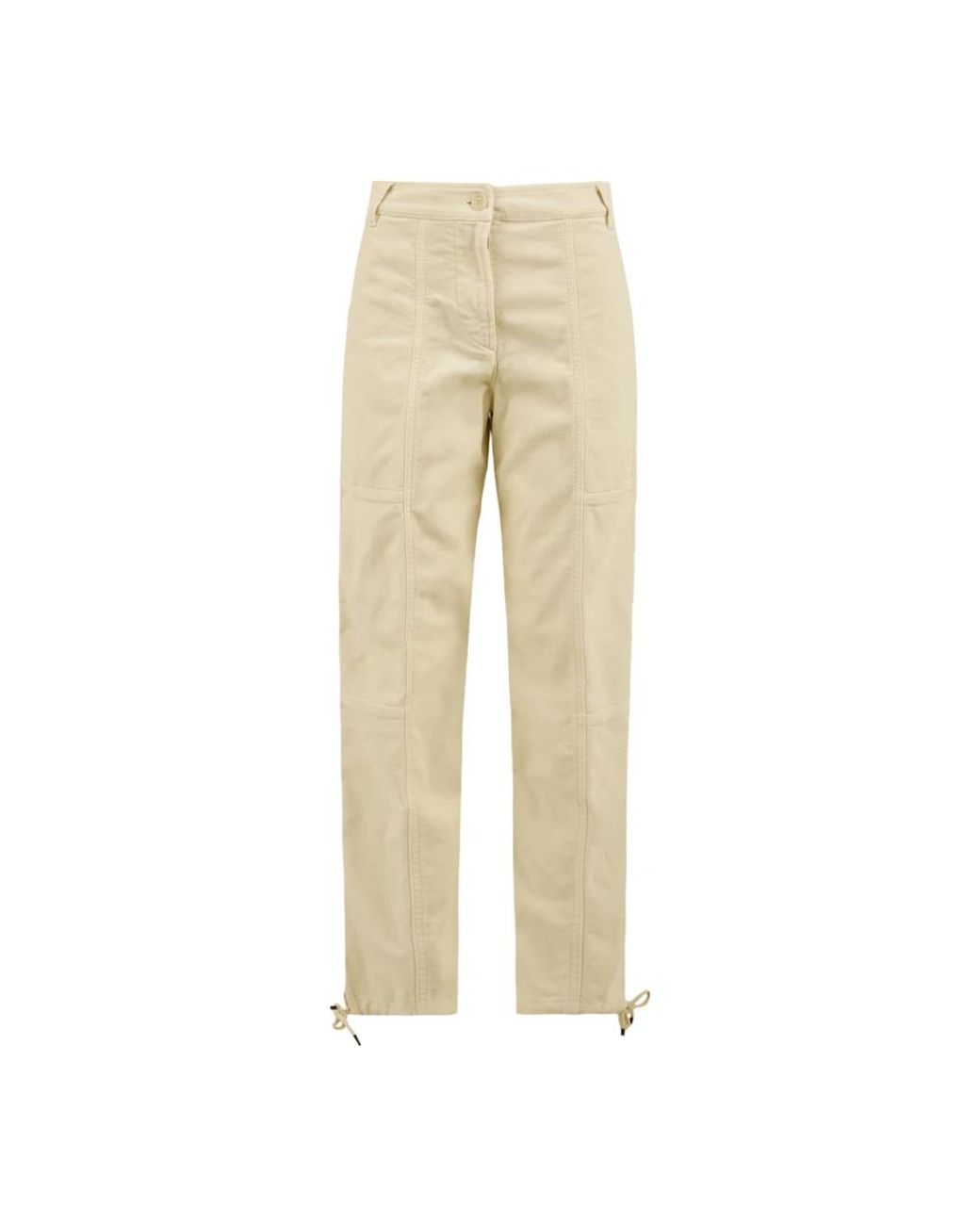 Aspesi Natural Straight Trousers