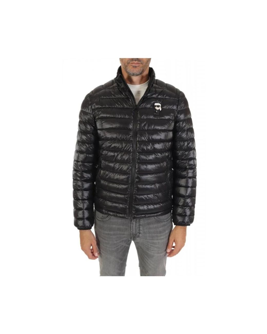 Karl Lagerfeld Black Winter Jackets for men