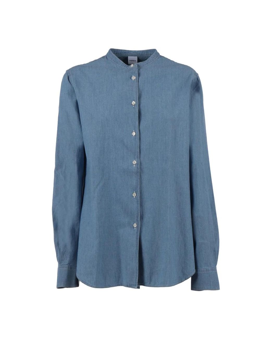 Aspesi Blue Denim Shirts