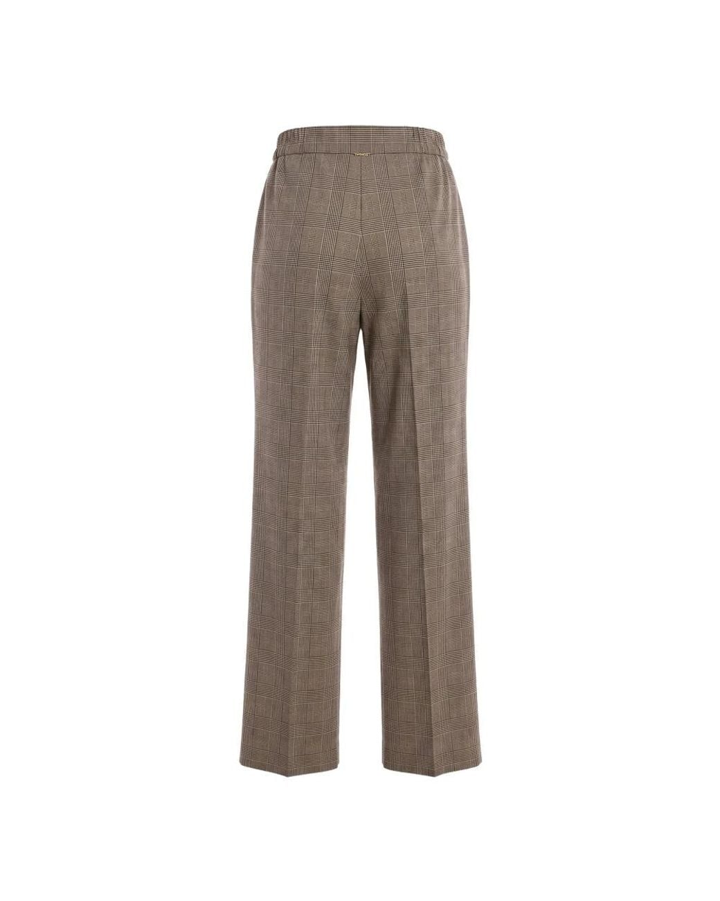Twinset Gray Straight Trousers